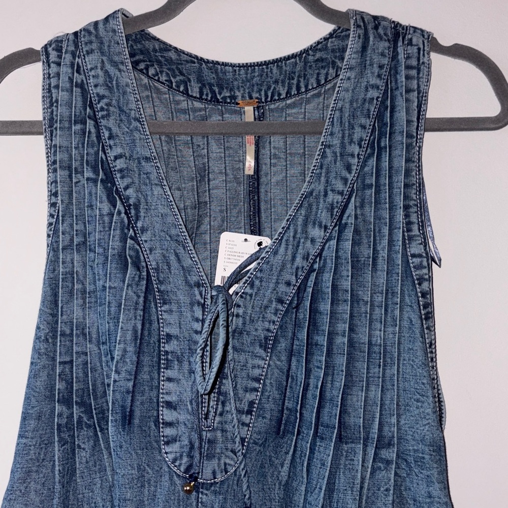 NWT Free People Denim Romper